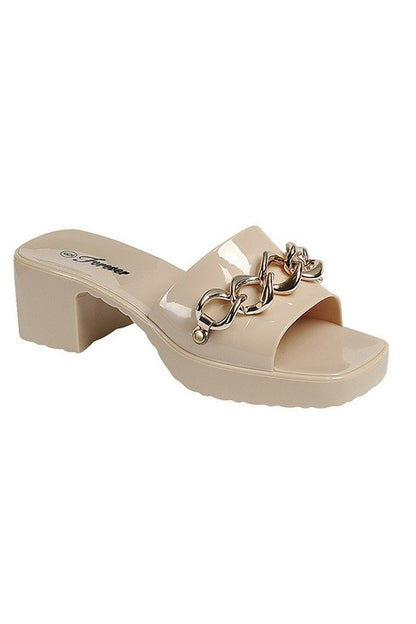 Off the Chain Blocked Heels