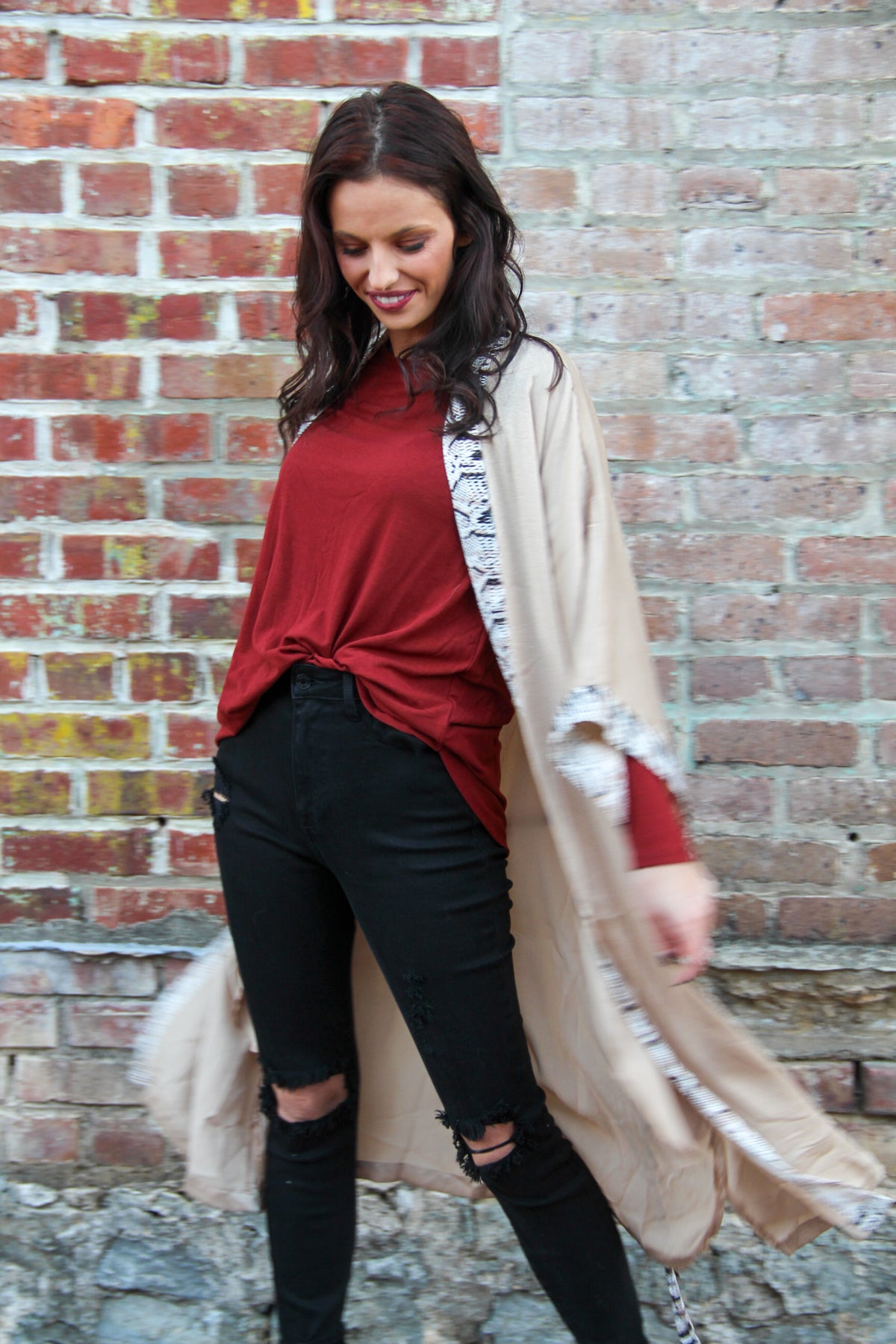 Feeling Feisty Snake Skin Kimono