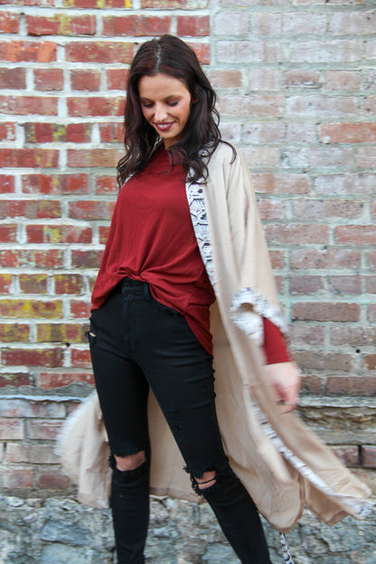 Feeling Feisty Snake Skin Kimono