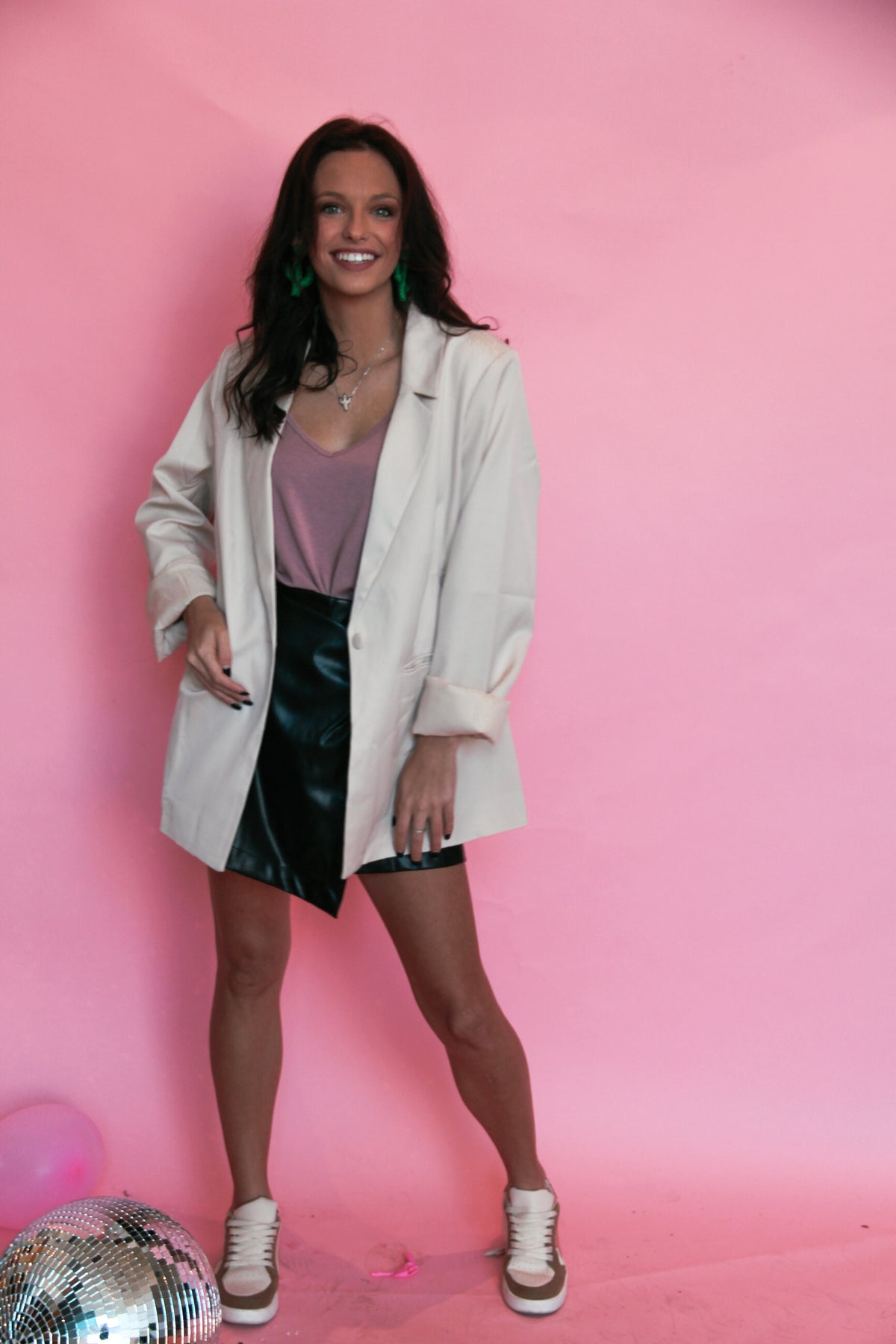 Peaked Your Interest Formal Blazer Jacket in Cream