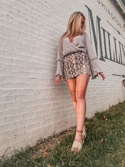 Rattlesnake Queen Mini Skirt