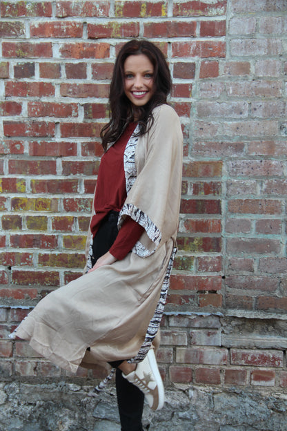 Feeling Feisty Snake Skin Kimono